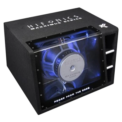 Abbildung von Hifonics Single Bandpass MXZ12BP, High End Gehäus Auto Subwoofer (1000 W)
