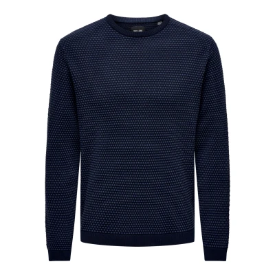Abbildung von ONLY &amp; SONS Rundhalspullover &quot;ONSTAPA REG 12 STRUC LS CREW KNIT NOOS&quot;