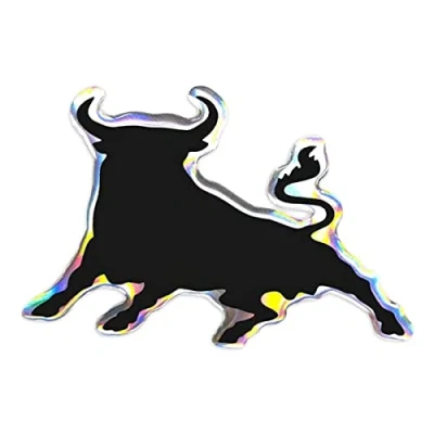 Abbildung von 4R Quattroerre.it 32130 3D Aufkleber Stier Sticker HQ, 69 x 45 mm