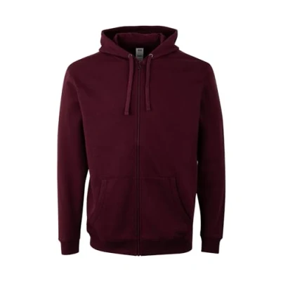 Abbildung von Mukua Unisex Sf270u Kapuzenpullover mit Reißverschluss, Weinrot, XL