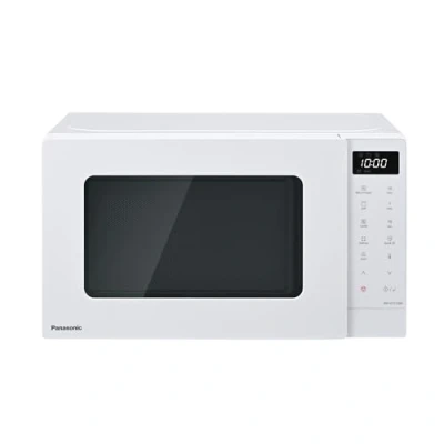 Abbildung von Panasonic NN GT21QWEPG 20L Grill Mikrowelle mit Drehteller und Gitterrost, 800 W, 1000 W Grill, LED Display, automatisches Auftauen, insgesamt 12 Automatikprogramme, Timer, weiß
