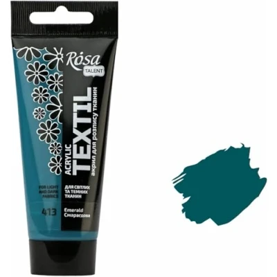 Abbildung von Krevo Art Stoffmalfarben Stofffarben Waschfest Textilfarbe smaragdgrün Acrylfarbe Wasserbasis 60ml Tube waschmaschinenfest zum Fixieren Deckend für helle und dunkle Stoffe