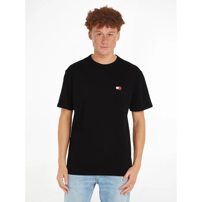 Abbildung von Tommy Jeans Badge TEE Unisex Tshirt basic, Größe: Small, Black