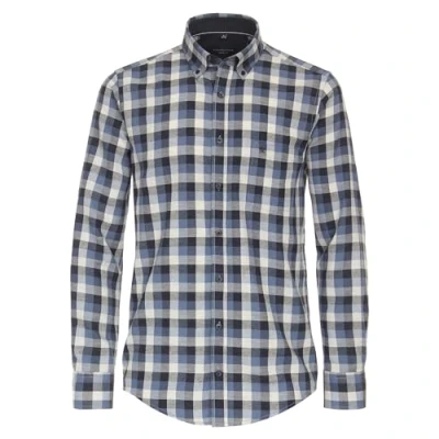 Abbildung von Casamoda Kariert Casual FIT Hemd, Herren, Größe: XL, Dunkelblau