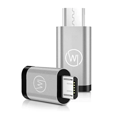 Abbildung von Wicked Chili 2x microUSB zu USB C OTG Adapter Für Handy &amp; Tablet C, fähige Smartphones / Tablets mit Anschluss