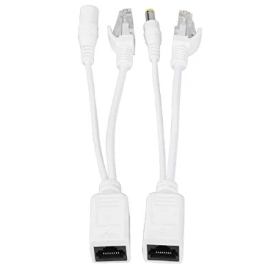 Abbildung von Tosuny 10 Paar POE Injector und Splitter IP Kamera RJ45 Kabel Power Over Ethernet Adapter + DC 12 V