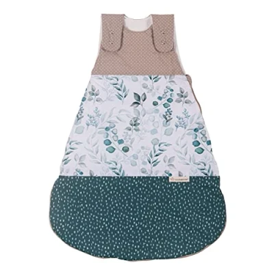 Abbildung von ULLENBOOM Schlafsack Baby 0 3 Monate, 56/62, OEKO TEX Materialien, Eukalyptus (Made in EU), 2,5 TOG Neugeborene Ganzjährig für Frühling, Herbst und Winter
