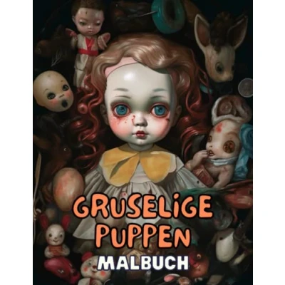Abbildung von Gruselige Puppen Malbuch für Erwachsene 50 einzigartige Designs: Entfesseln Sie Ihre düstere Seite mit diesen gruseligen Malvorlagen