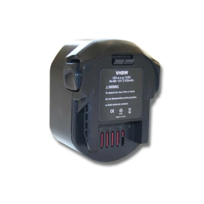 Abbildung von vhbw 1x Akku kompatibel mit AEG BS 12 G, B1220R, B1215R, B1214G Werkzeug (2100 mAh, NiMH, V) Ersatz für 0700 980 320, M1230R