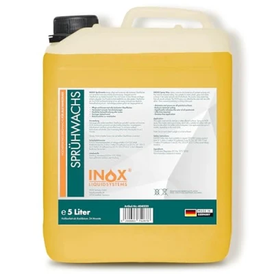 Abbildung von INOX® Premium Sprühwachs 5L Kanister mit sofort Abperleffekt Spray Wax Autopflege Versiegelung Lackpflege und Sprühversiegelung Glanz &amp; Schutz für alle Lacke
