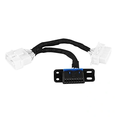 Abbildung von Keenso Auto OBD2 Verlängerungskabel, 30cm 16Pin Männlich zu zwei weiblicher Splitter Adapter für alle Protokolle