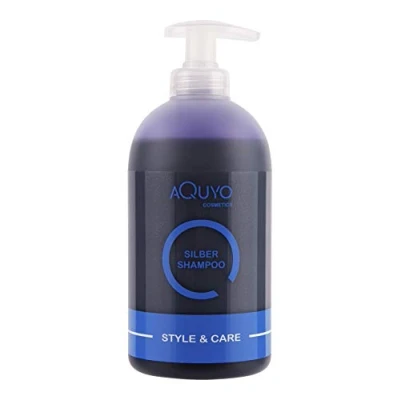 Abbildung von Style &amp; Care Silber Shampoo, Anti Gelbstich Shampoo für graues, hell gefärbtes oder blondes Haar (500ml) Silbershampoo spendet Feuchtigkeit und steigert Farbbrillanz blondiertes