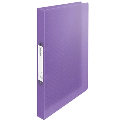 Abbildung von 4 x Esselte Ringbuch Colour&#039;Breeze A4 PP Softcover 2 Ringe 25mm lavend