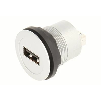 Abbildung von Schlegel 23.001.541 USB Buchse silberfarben, 1x Typ A, A