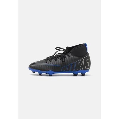 Abbildung von Nike Performance JR Mercurial CLUB FG/MG Unisex Fußballschuh Nocken für Kinder, Größe: 38, Black/chrome/hyper royal Schuhe