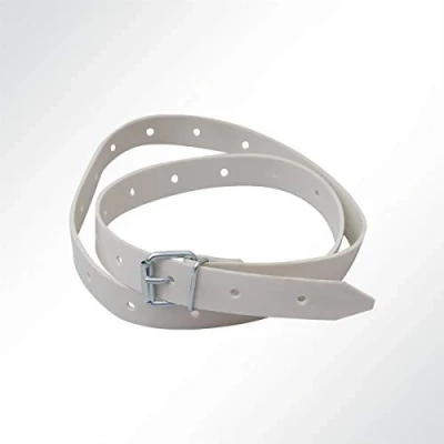 Abbildung von LYSEL® Schnallriemen mit Rollschnalle für Planen Grau, Länge 500mm VE 10 Stück