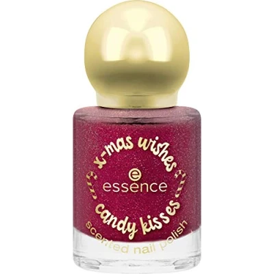 Abbildung von essence x mas wishes candy kisses scented nail polish, Nr. 02 Apple y Ever After, rot (8ml)