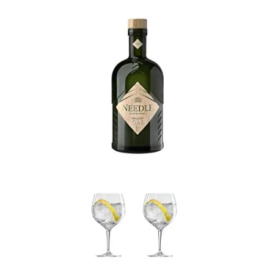 Abbildung von Black Forest Needle Dry GIN Deutschland 0,50 Liter + Ballon Bistro Cubata Glas 1 Stück