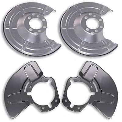 Abbildung von BESTPRICE 4x Ankerblech vorne &amp; hinten Spritzbelch Deckblech für Bremsscheibe Kompatibel mit OPEL ASTRA H (A04) (L70), ZAFIRA/ZAFIRA FAMILY B (A05), ZAFIRA A (T98), (A05)