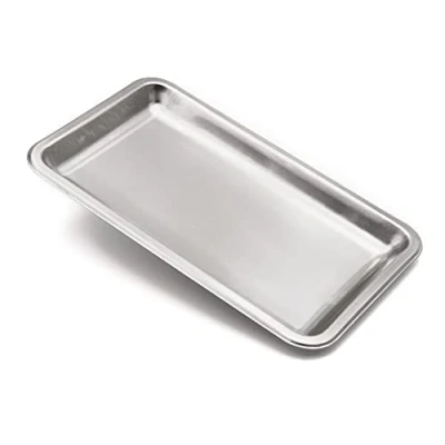 Abbildung von intergrill 800 Grill Gastroschale 30 x 18,5 2 cm XL Tief Edelstahl Grillschale Auffangschale Fettschale Perfekt für Restaurant &amp; BBQ