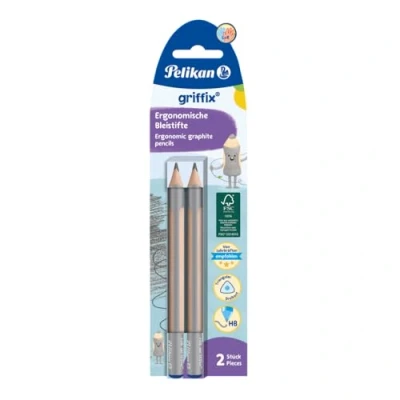 Abbildung von Pelikan Bleistift griffix, Ergonomische Bleistifte Stärke HB zum Zeichnen und Schreibenlernen