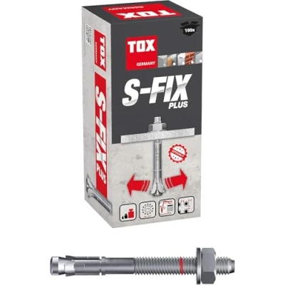 Abbildung von TOX Bolzenanker M S Fix Plus M8 x 60/3 mm 100 Stück 04210105 Verzinkt