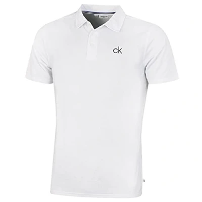 Abbildung von Calvin Klein Herren Zentral Eco Golf Polo Hemd Weiß XL