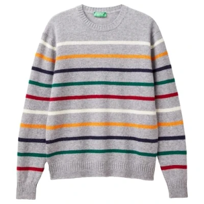 Abbildung von United Colors of Benetton Shetland Strickpullover, Herren, Größe: XL, Grey