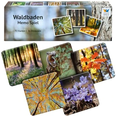 Abbildung von Starnberger Spiele Waldbaden Memospiel Familienspiel ab 6 Jahren Geschenk für Natur und Waldliebhaber