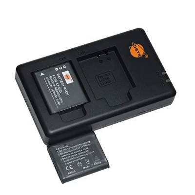 Abbildung von LI 50B (2 Stück) Wiederaufladbarer Akku Ersatzakku und Dual Ladegerät Kompatibel mit Casio NP 150,Olympus Stylus 9000 9010 SP 810UZ Tough TG 870 XZ 10 VR 370 as D LI92