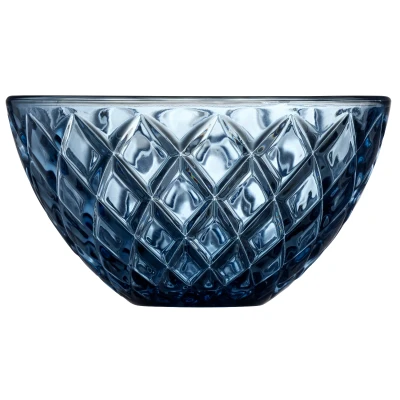 Abbildung von Lyngby Sorrento Schale Glas blau 12 cm Set4