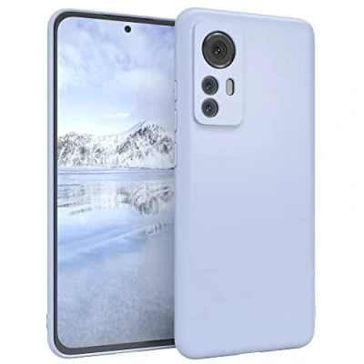 Abbildung von EAZY CASE Handyhülle Silikon mit Kameraschutz kompatibel Xiaomi 12 / 12X in Himmelblau, Blau, Ultra dünn, Slimcover, Silikonhülle, Hülle, Softcase, Backcover