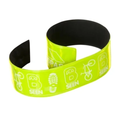 Abbildung von Trespass Snapper, Hi Viz Green, 2x Reflektierendes Schnapparmband 32cm, Neon Grün