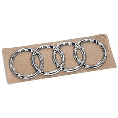 Abbildung von Audi 4F0853742C2ZZ Ringe Emblem Zeichen Heckklappe Logo, Chrom/Silber, nur Limousine, ab Produktion 10/2008