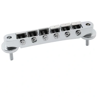 Abbildung von Musiclily Pro 52mm ABR 1 Tune O Matic Brücke Steg Bridge für Epiphone Les Paul SG Style E Gitarre, Chrom