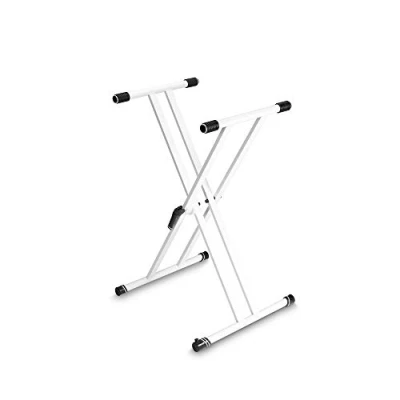 Abbildung von Gravity KSX 2 W Keyboardstativ X Form, Doppelt, Weiß GKSX2W