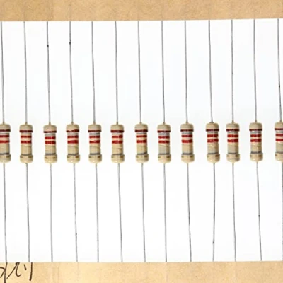 Abbildung von HUABAN 100 Stücke 0.5 Watts 1/2W 1K2 Ohm 5% Kohleschichtwiderstand