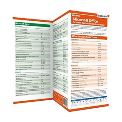 Abbildung von Tastenkombinationen für Word und Excel auf einen Blick!: Aktualisierte Auflage die Versionen Microsoft 365 Office 2021 + 2019 2016
