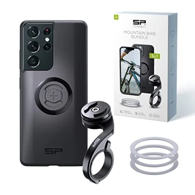 Abbildung von SP CONNECT Mountain Bike Bundle SPC+ kompatibel mit Samsung S21 Ultra Handyhalter für Mountainbike MTB Handy Halterung Gadget