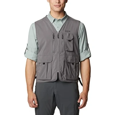 Abbildung von Columbia Silver RIDGE Utility VEST Weste, Herren, Größe: Small, City grey