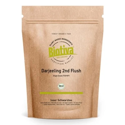 Abbildung von Biotiva Darjeeling Second Flush FTGFOP1 Schwarztee Bio 250 g