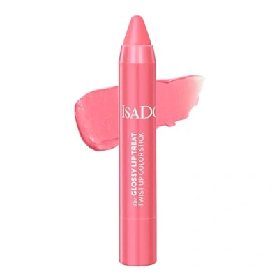 Abbildung von Isadora The Glossy Lip Treat Twist Up Colour Stick Feuchtigkeitsspendender Lippenstift mit Squalan Vegan, tierversuchsfrei, aufpolsternd, nicht klebend, Gloss (Sugar Crush 15, 3,3 g)