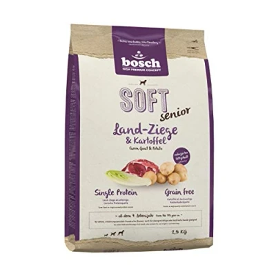 Abbildung von Bosch HPC SOFT Senior Ziege &amp; Kartoffel halbfeuchtes Hundefutter für ältere ernährungssensible Hunde aller Rassen Single Protein Grain Free 1 x 2.5 kg