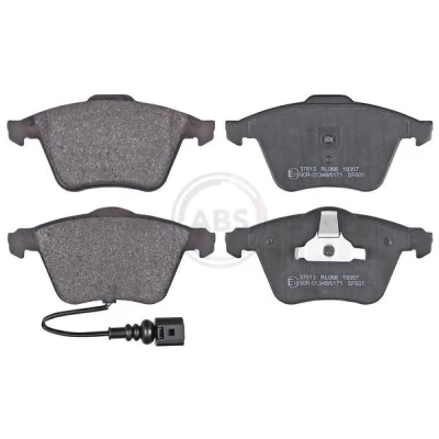 Abbildung von A.B.S. 37613 Bremsbelagsatz mit integriertem Verschleißsensor AUDI: A3 Schrägheck, Sportback, TT Coupe, VOLKSWAGEN: GOLF 6, Scirocco III