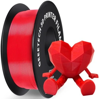 Abbildung von GEEETECH Filament Pla 1.75mm, 3D Drucker 1kg Spool, Rot