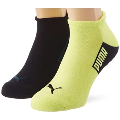 Abbildung von PUMA Men&#039;s Men Logo Block Sneaker 4P, Varsity Green/Lime Combo, 43/46