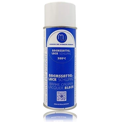 Abbildung von MW Bremssattellack schwarz bis 300C 400 ml Thermolack Auspufflack Motorlack Temperaturbeständig …