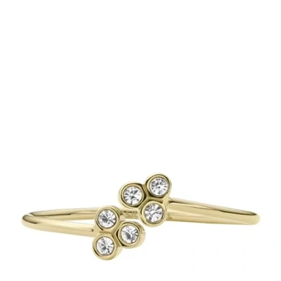 Abbildung von Fossil Damenring Sadie Trio Glitz Edelstahl goldfarben, JF041147106