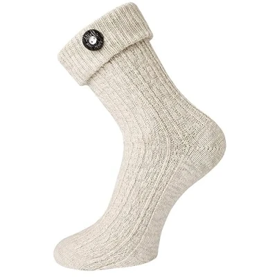 Abbildung von TippTexx 24 Trachtensocken 2 Paar mit angenähten Trachten Knopf