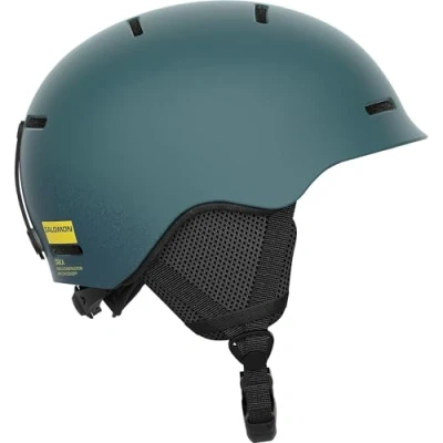 Abbildung von Salomon Orka Kinder Helm Ski Snowboarden, Einfach Anzupassende Passform, leicht, Grau, KM 5356